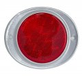 Red 3 In Round Reflector With Aluminum Base For Trucks Trailers Rvs And Buses 2 Pack Dot Compliant Rf3023