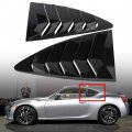 Qiilu Window Louver Cover 1 Pair Side Vent Fit For 86 Gt86 Scion Fr-s Subaru Brz 2013-2018 Carbon Fiber