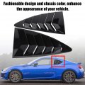 Qiilu Window Louver Cover 1 Pair Side Vent Fit For 86 Gt86 Scion Fr-s Subaru Brz 2013-2018 Carbon Fiber