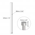 Uxcell Straight Ejector Pins 6mm 15 64 Dia 65mn Steel Round Tip Punch 250mm 10 Long For Mechanical Maintenance 2pcs