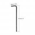 Uxcell 1 8 Ball End Hex Key Wrench L Shaped Long Arm Cr-v Repairing Tool Black
