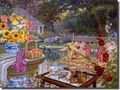 Garden Landscape Ceramic Tile Mural 17 X 12 75 Harvest Tea By John Powell Kitchen Shower Backsplash 