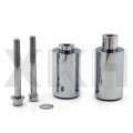 Smt-no Cut Aluminum Frame Slider Crash Protector Compatible With 2003 2004 Suzuki Gsxr 1000 Gsx-r Chromed B01726bjbi