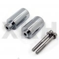 Smt-no Cut Aluminum Frame Slider Crash Protector Compatible With 2003 2004 Suzuki Gsxr 1000 Gsx-r Chromed B01726bjbi