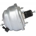 Aintier Fit For Chevy 8 Dual New Power Brake Booster Finish Universal Street Rod Silver