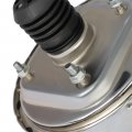 Aintier Fit For Chevy 8 Dual New Power Brake Booster Finish Universal Street Rod Silver
