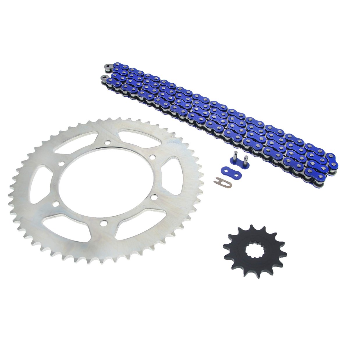 2003-04 07-14 Fits Yamaha Yz450f Blue Non O Ring Chain Sprocket Silver 14 52 120l