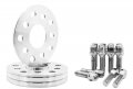 4 Pc Billet Aluminum 5x130 Mm Hub Centric Wheel Spacers  10 Thick 71 5 H B Chrome Conical Lug Bolts For Porsche Vehicles 