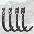 Gun Holder Rack Wall Mount Horizontal Metal Hooks Storage For Rifle Hangers Any Rifles Shotguns Archery Bow With Soft Padding 