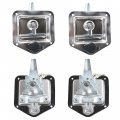 Labwork 4 X Trailer Door Latch Rv Tool Box Lock With Gasket T-handle Keys 304 Stainless Steel Highly Polished