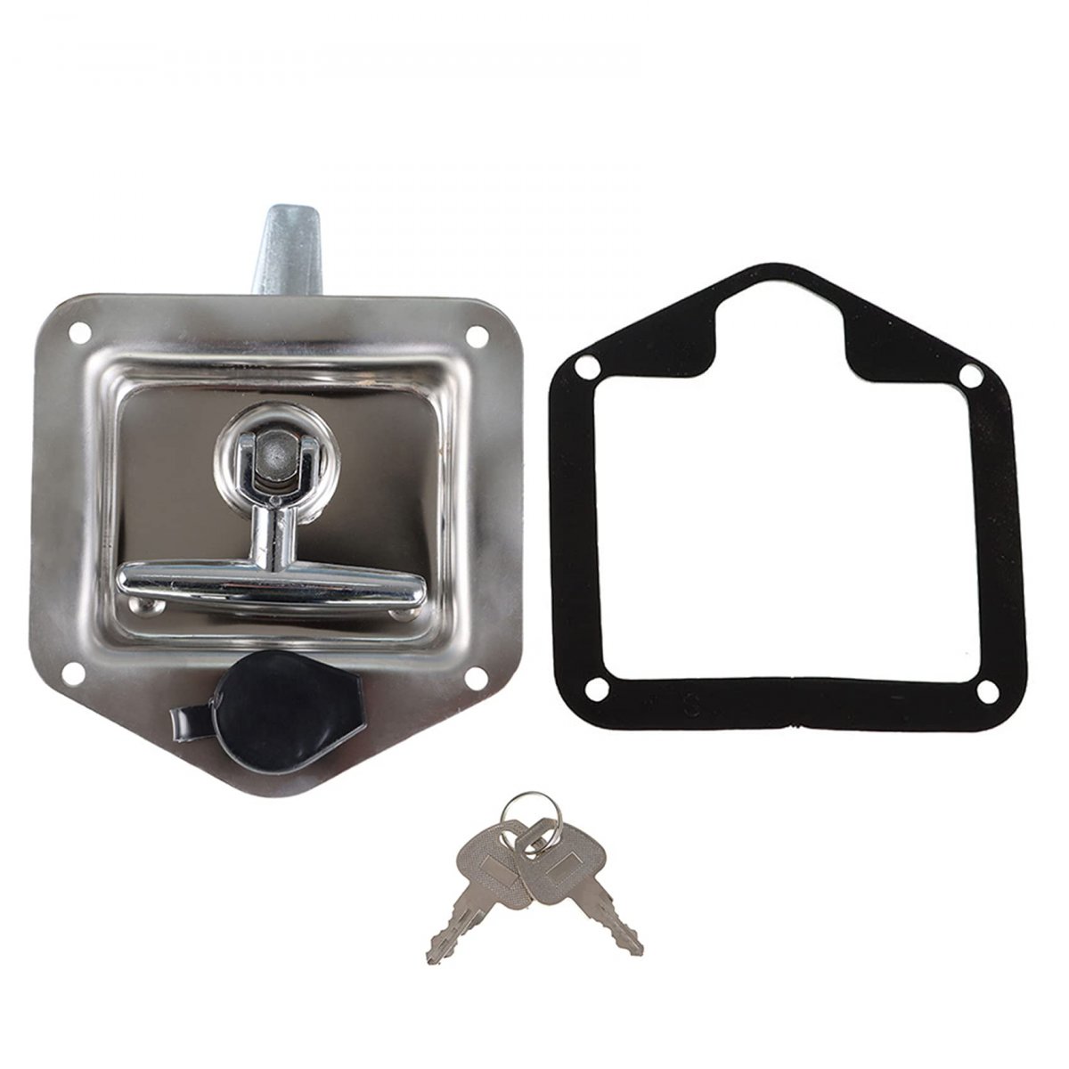 4 Pack Trailer Door Latch Rv Tool Box T Handle Locks 304 Stainless Steel Polished With Gaskets And Keys Fits 2 875in X 3 75in