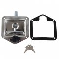 4 Pack Trailer Door Latch Rv Tool Box T Handle Locks 304 Stainless Steel Polished With Gaskets And Keys Fits 2 875in X 3 75in