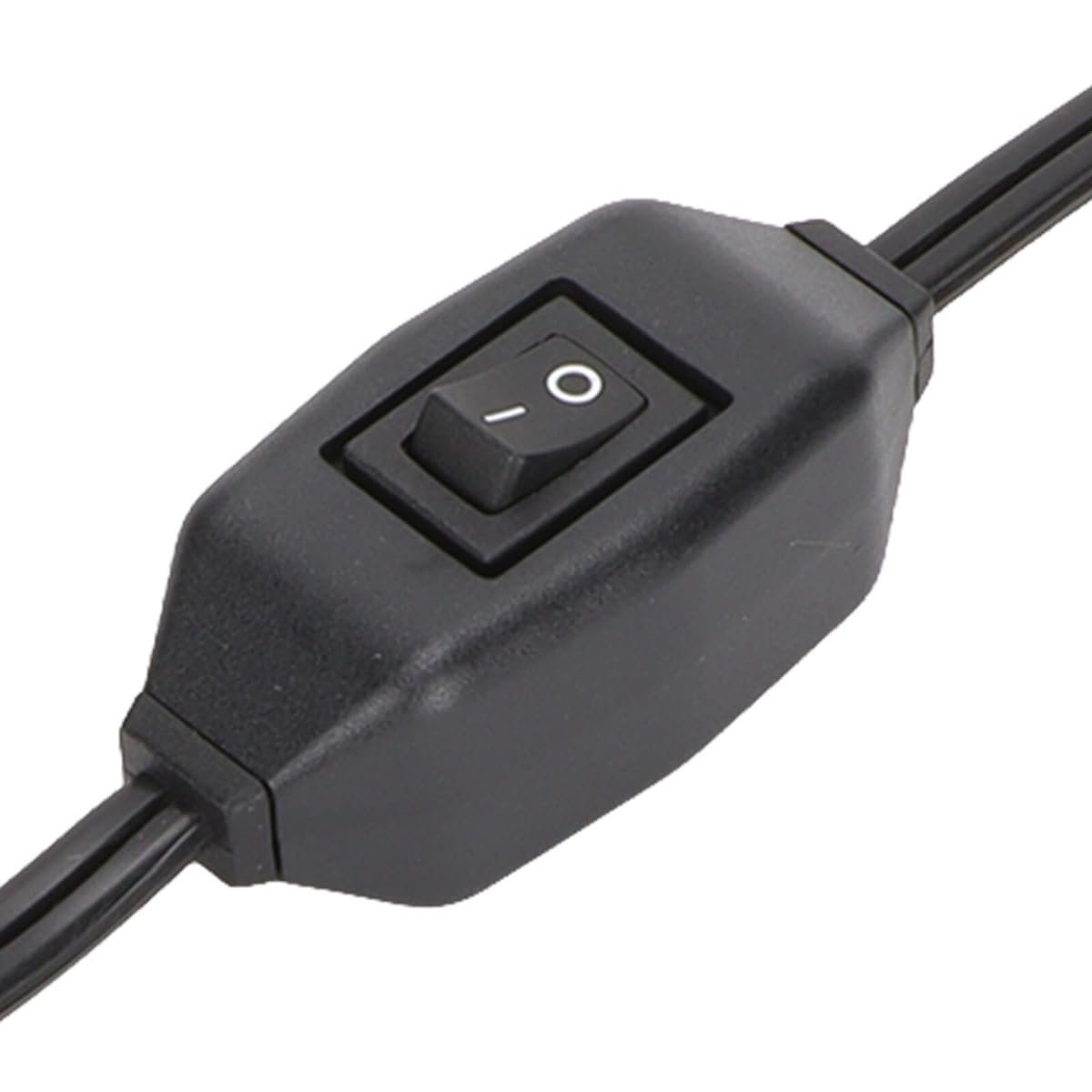 2 Prong Polarized Extension Cord With On Off Switch 1 Ft Power Cable For Chargers And Desk Lights 16awg Pure Copper Conductor