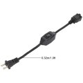 2 Prong Polarized Extension Cord With On Off Switch 1 Ft Power Cable For Chargers And Desk Lights 16awg Pure Copper Conductor