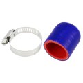 1 Pcs 30mm Length 18 Id Blue Red Car Silicone Rubber Hose End Cap With Clamps Reinforced Blanking For Bypass Tube Universal 