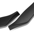 Auto Dynasty 3pcs Gt-style Car Front Bumper Lips Spoiler Wing Body Kit Compatible With 350z 06-09 Matte Black