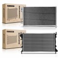 A-premium Engine Coolant Radiator A C Condenser Cooling Kit Compatible With Ford Focus 2005 2006 2007 2-pc Set