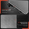 A-premium Engine Coolant Radiator A C Condenser Cooling Kit Compatible With Ford Focus 2005 2006 2007 2-pc Set