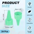 24 Pcs Snip Tip Applicator 0 79 Extra Tips Caps For Glue Replacement Plastic Adhesive Nozzle And Precision Bottle Tubes