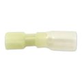 Heat Shrink Terminals Nylon Fully Insulated Yellow 12 10 Ga Gauge 1 4 In Width Male Slide Terminal With Polyolefin Adhesive 