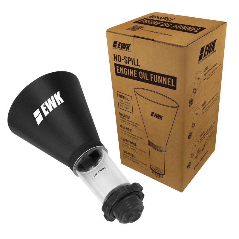 Ewk Engine Oil Funnel For Subaru Vehicles With Threaded Filler Caps Spill Proof Change