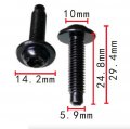 Autobahn88 Screw Bolt For Door And Panel Bumper Compatible With Vw Audi Golf Oem N90969901 Pack Of 10