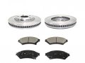 Front Ceramic Brake Pad And Rotor Kit Compatible With 2005-2009 Buick Lacrosse 