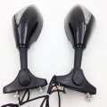 Httmt Mt085a- Blue Led Integrated Turn Signal Mirror Compatible With Triumph Daytona 600 650 Tt600 New