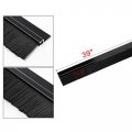 Uxcell Door Bottom Sweep H-shape Aluminum Alloy Base With 1 2-inch Black Nylon Brush 1000 X 50mm Approx 39 4-inch