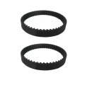 2 Pack 153-3mv-7 153-3gt-7 Short Belt For Shark Upright Vacuum Replacement Front Soft Brush Roller Drive Az2000 Az2002 Hz2000 