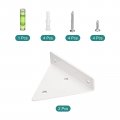 Uxcell Floating Shelf Bracket 4 Inch L 2pcs Metal Triangle Brackets 3 W Hidden Hardware For Home Wood Shelves White