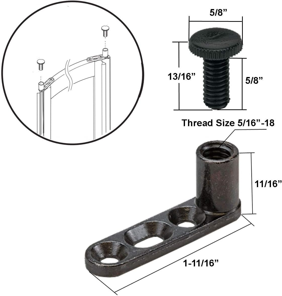 Pivot Bracket Assembly For Swing Shower Doors
