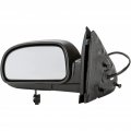 Driver Side Door Mirror For Chevy Trailblazer 2002 To 2009 Power Heated Textured Black Replacement 15789782 Gm1320265 