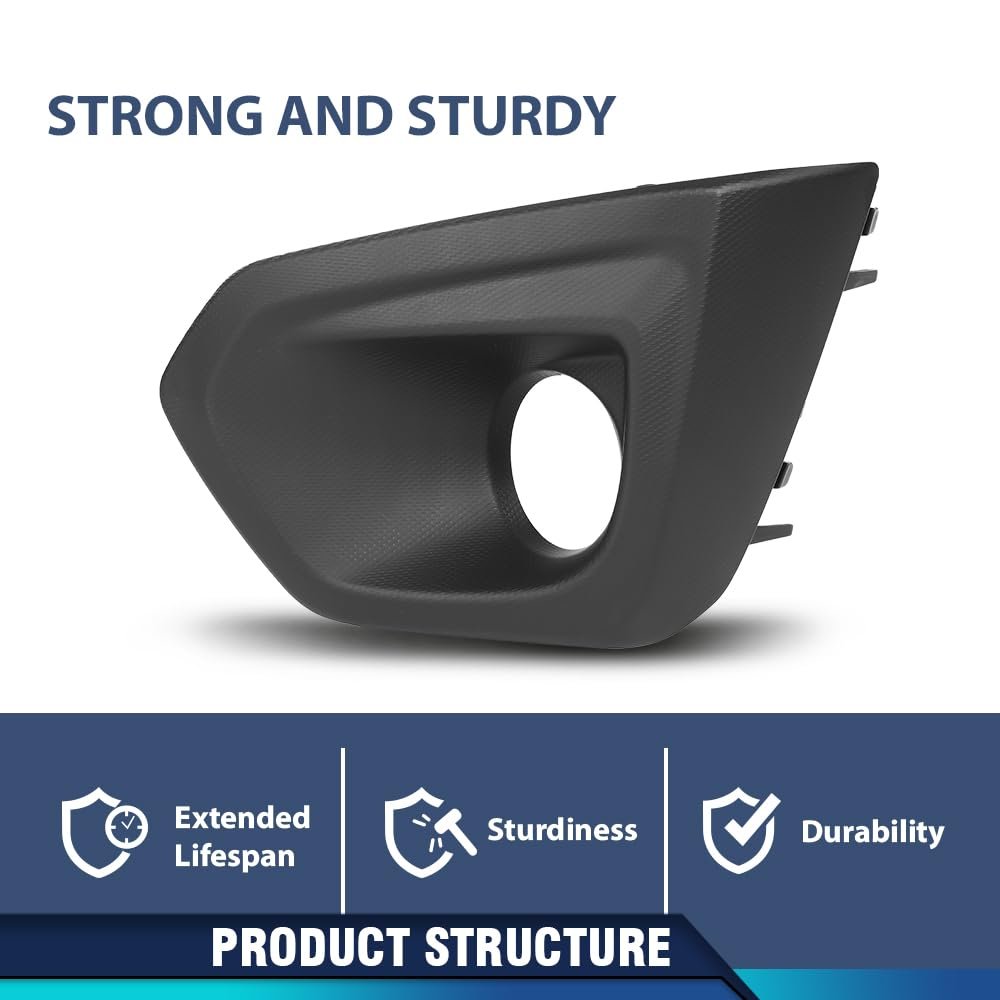 Fog Light Cover Bezel Left Driver Side For Subaru Impreza 2012 2013 2014 Black Pp Material Part 57731fj010