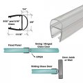 Gordon Glass Universal Clear Polycarbonate U-channel With Soft Vinyl Bulb Seal For 32 3 16 And 1 4 84 Long