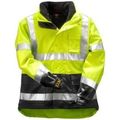 Icon 3 1 J24172 Md Breathable 300d Polyurethane Woven Poly Jacket Medium Fluorescent Yellow Green 