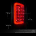 Auto Dynasty Led Tail Light For 2007-2009 Dodge Ram 1500 2500 3500 Reverse Brake Lamp With Red 3d C-tube Bar Driver And