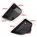 Zhisheng Motorcycle Abs Side Battery Cover For Honda Vt1100 Shadow Spirit Ace Sabre Aero 1999-2008 Black