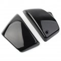 Zhisheng Motorcycle Abs Side Battery Cover For Honda Vt1100 Shadow Spirit Ace Sabre Aero 1999-2008 Black