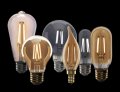 Feit Electric Vintage Exposed Filament Amber Glass Led St15 With A Candelabra E12 Base Light Bulb 25w Equivalent 10 Year Life
