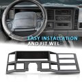 Dash Bezel Radio Surround Trim Insert W Hole For Jeep Cherokee Xj 1984 1985 1986 1987 1988 1989 1990 1991 1992 1993 1994 1995
