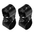 2 Pcs Structural Pipe Connector 1-1 8 2-way Metal Connectors Corner Fittings End Rails Clamp With Screws For Diy Shelf Garden 
