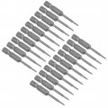 Uxcell 20 Pcs T5 Magnetic Torx Screwdriver Bits 1 4 Inch Hex Shank 2-inch Length S2 Power Tool