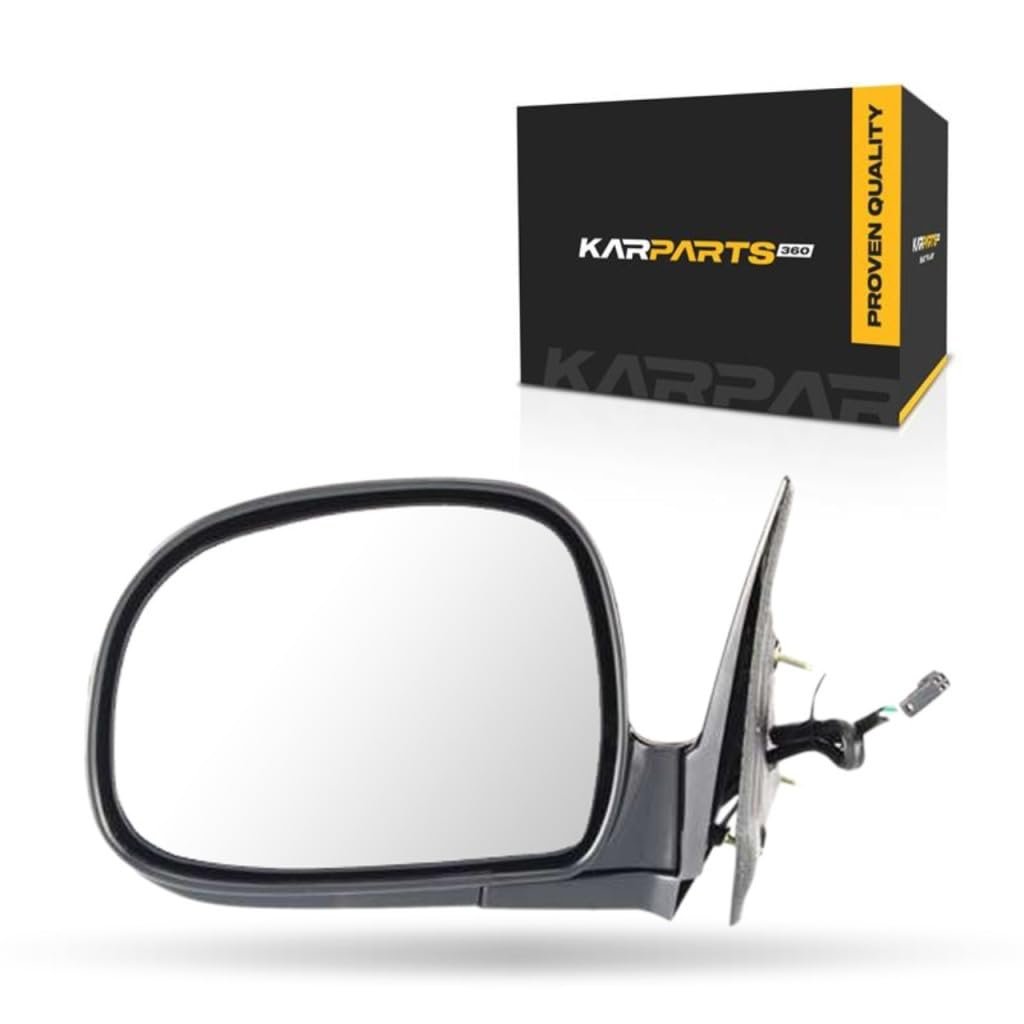 Door Mirror Driver Side For Gmc Jimmy 1995 1996 1997 Power Adjust Paintable Manual Folding Non Heated Replacement Gm1320127