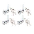 Uxcell Cabinet Tumbler Cam Lock 1-1 8 Cylinder Length With No 3 Fits On 7 Max Thick Panel Keyed Alike 4pcs