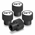 Ipick Image For Ford Mustang Gt In White On Black Aluminum Tire Valve Stem Caps