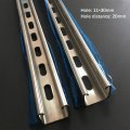 Ten-high Universal 304 Stainless Steel T-track 100mm 3 94inch With Predrilled Mounting Holes For Drill Press Table Router