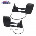 Tom Pair Of Power Tow Side Mirror Heated For 2003-2007 Chevrolet Silverado 1500 Hd 2500 3500 Gmc Sierra 15904034 15904035