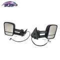 Tom Pair Of Power Tow Side Mirror Heated For 2003-2007 Chevrolet Silverado 1500 Hd 2500 3500 Gmc Sierra 15904034 15904035