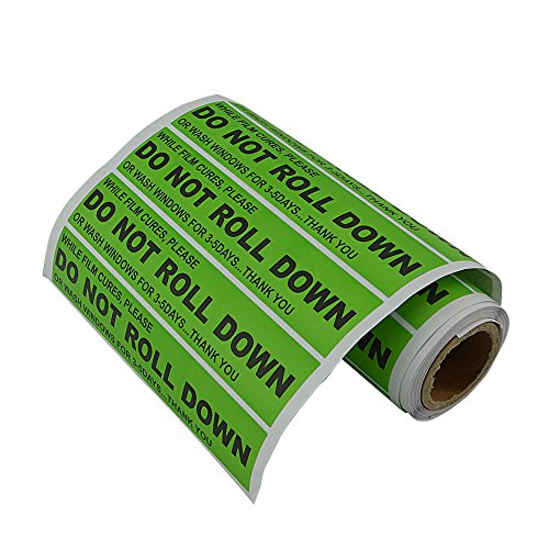 Foshio Do Not Roll Down Sticker Windshield Stickers Warning Label Pro